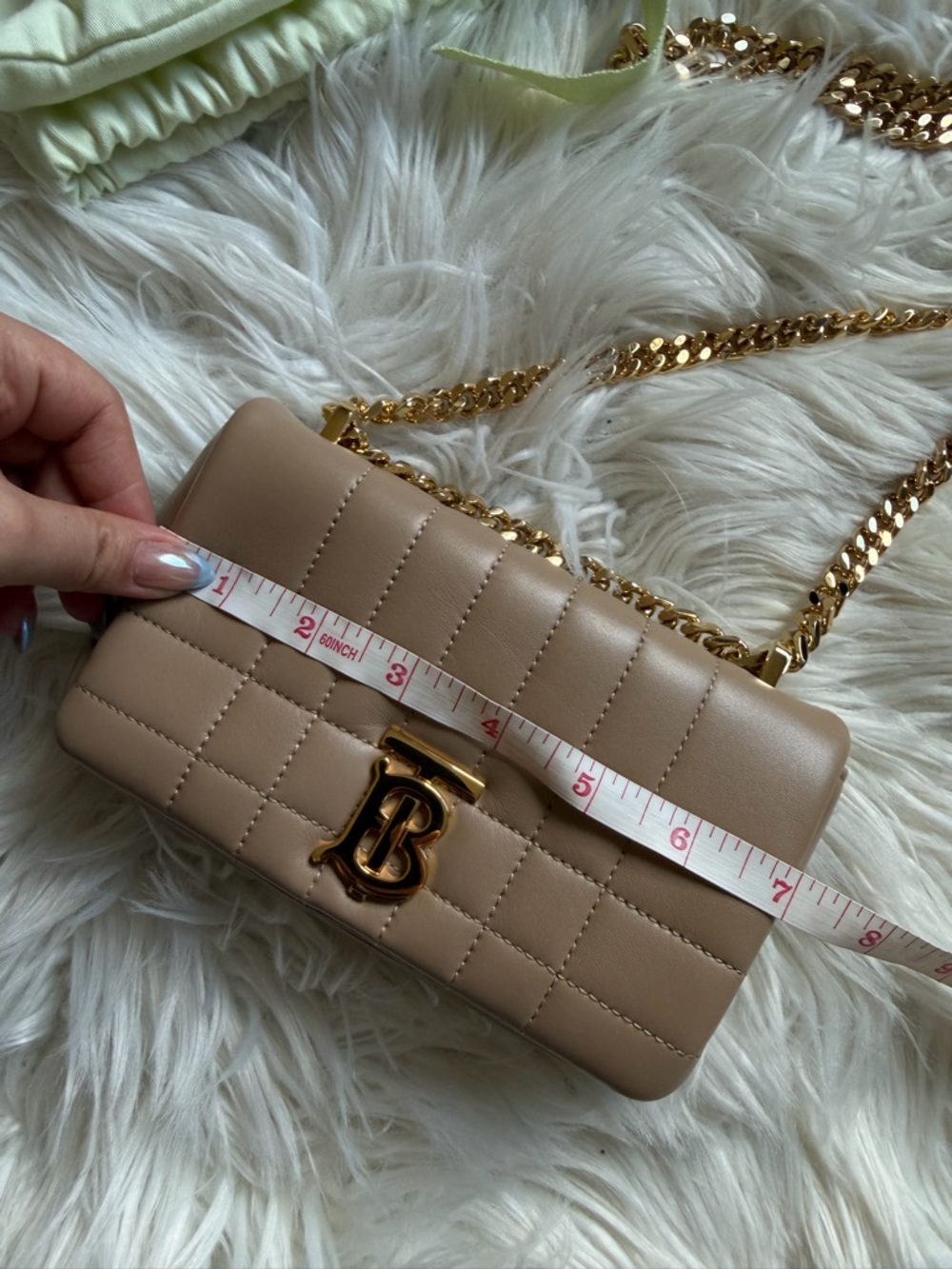 Burberry leather chain cross body bag - Picture 12 of 16